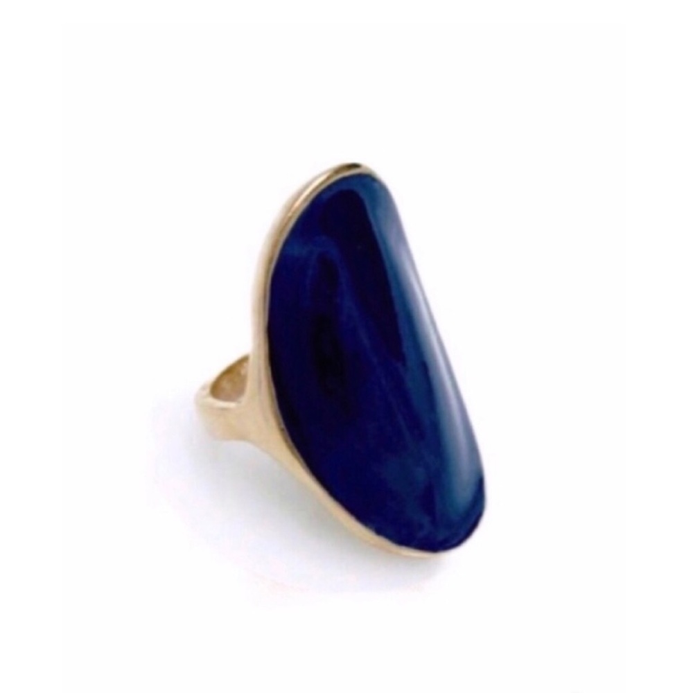 Jessica Elliott | Enameled Oval Finger‎ Candy Ring - Blue